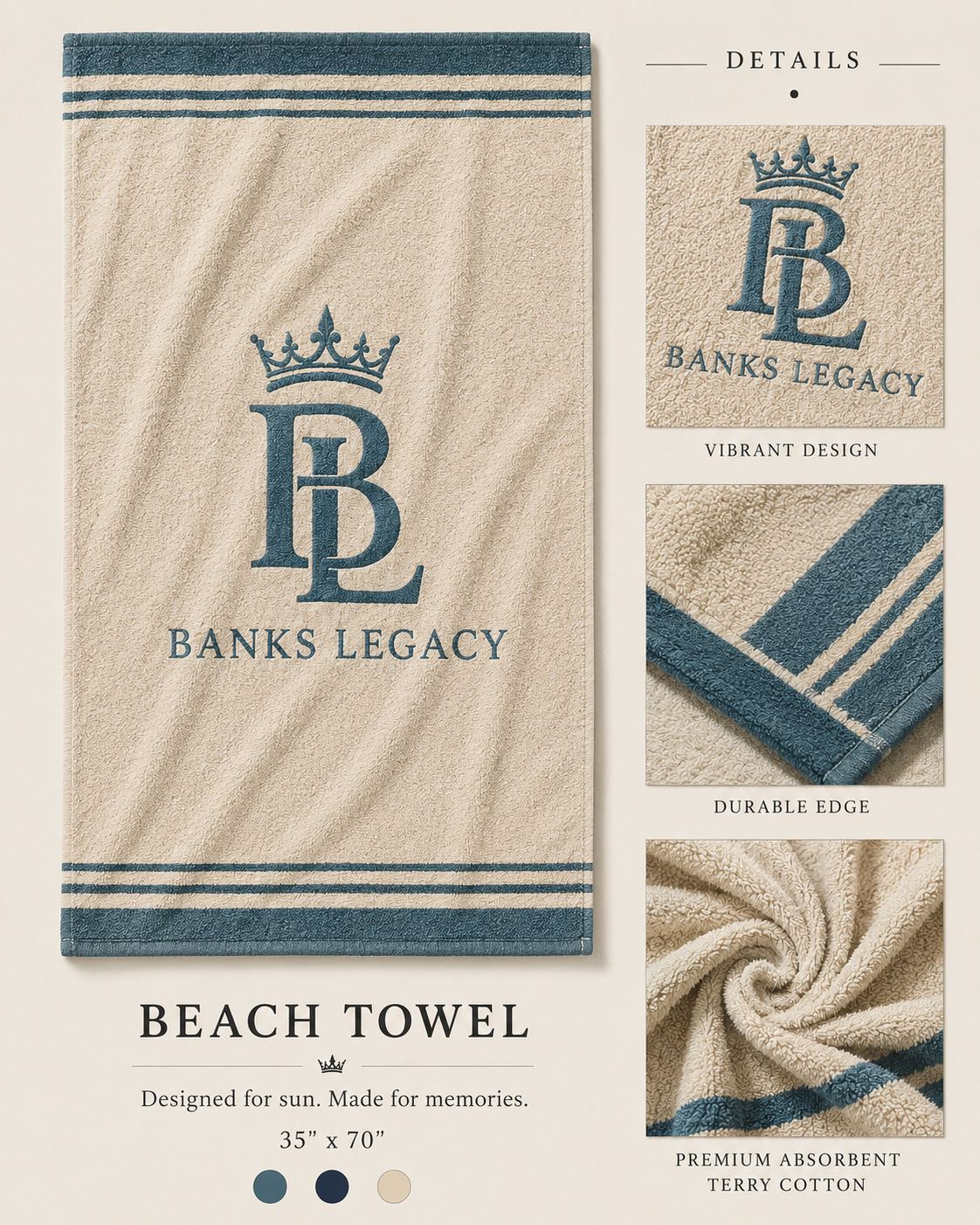 Banks Legacy Beach Towel